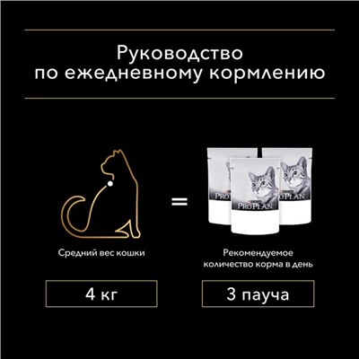 Влажный корм Pro Plan для кошек с чувствительным пищеварением, треска в соусе, пауч, 85 г