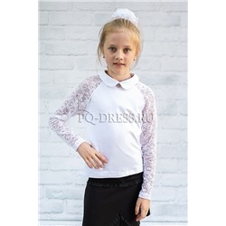 Блузка школьная, арт.861, цвет белый