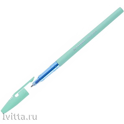 Ручка шариковая Stabilo Liner 808 Pastel мятный корпус (синяя)