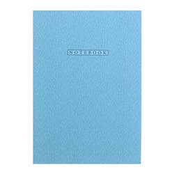 Записная книжка А6+, 64 листа в клетку "В голубом", интегральня обложка, ламинация Soft-Touch, блок офсет