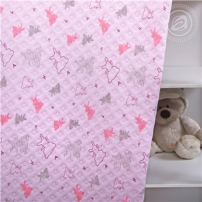 Одеяло-покрывало Мишки-малышки розовый Арт Дизайн