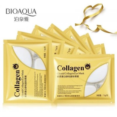 Гидрогелевые патчи с коллагеном Bioaqua Crystal Collagen Eye Mask 2 шт оптом