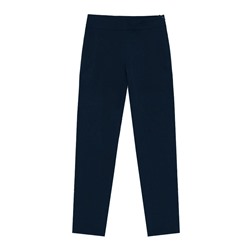Синие школьные брюки для девочки с молнией 80812-ДШ22