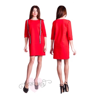 Платье П 594 (красный)