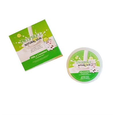 Крем д/лица "Молочно-огуречный" DEOPROCE Natural Skin Milk & Cucumber Nourishing cream 100гр №1220