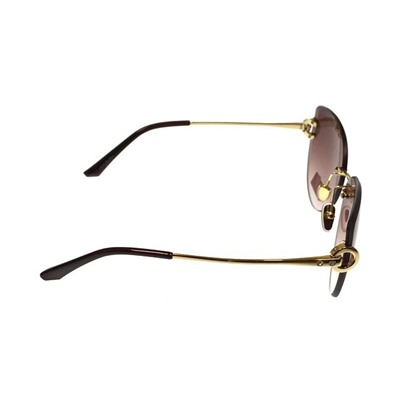 Женские очки-лисички Geo_Kristell с прозрачно-гранатовыми линзами.