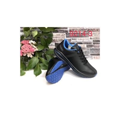 Мужские кроссовки 9214-3 черно-синие