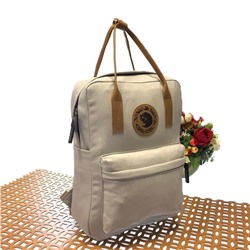 Стильный городской рюкзак Lovekan из износостойкой ткани светло-серого цвета.