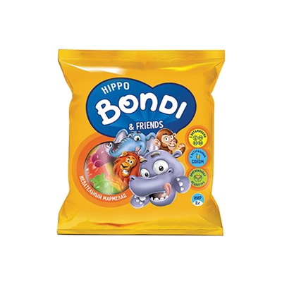 Жевательный мармелад «HIPPO BONDI i FRIENDS» с соком ягод и фруктов 70г Яш (Бонди)  ВМ561