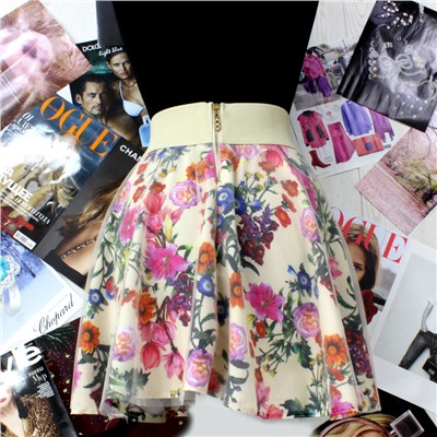 Размер 38. Стильная подростковая юбка Maite_Rolans бежевого цвета.