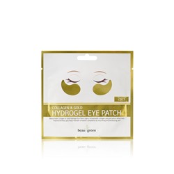 BEAUUGREEN Hydrogel Eye Patch Gold&Collagen (1pair) Гидрогелевые патчи для глаз "Золото и коллаген" (1пара)