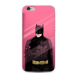 Силиконовый чехол Бэтмен за стеклом на iPhone 6S