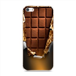 Силиконовый чехол Шоколадка на iPhone 5/5S/SE