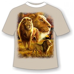 Подростковая футболка Прайд со львами 791