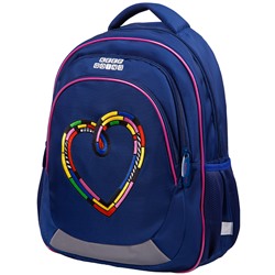 Рюкзак Berlingo Bliss "Colorful heart" 40*29*19см, 3 отделения, 2 кармана, анатомическая ЭВА спинка
