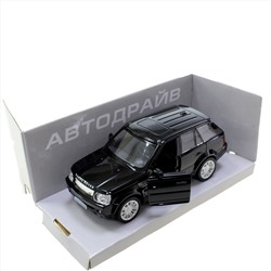 Модель машины Land Rover Range Rover Sport масштаб 1:32 (длинна 12см)  черного цвета.