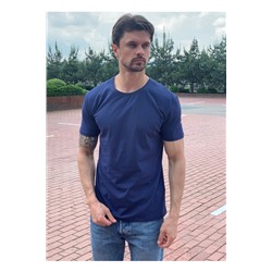 Мужская футболка М1 темно-синяя