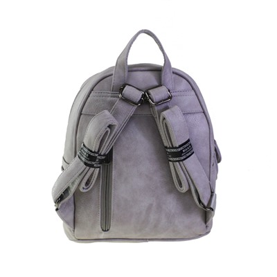 Рюкзак Life_style из матовой эко-кожи дымчато-серого цвета.