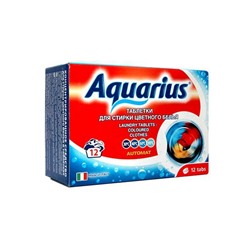 Таблетки для стирки цветного белья "AQUARIUS" Италия 12 штук