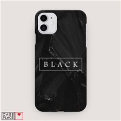 Пластиковый чехол Black цвет на iPhone 11