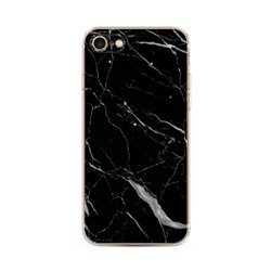 Силиконовый чехол Черный минерал на iPhone 8