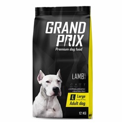 Сухой корм GRAND PRIX для собак крупных пород, ягненок, 12 кг