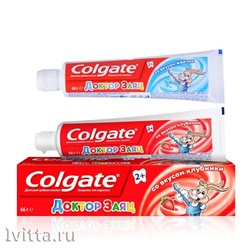 Зубная паста детская Colgate Доктор Заяц 50мл в ассорт.
