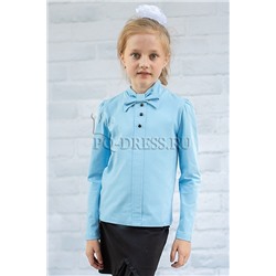 Блузка школьная, арт.661, цвет голубой