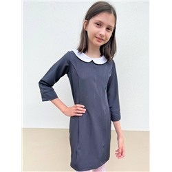 Школьное серое платье для девочки 78963-ДШ20