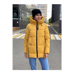 Женская зимняя куртка 2025 желтая