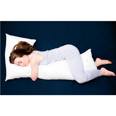 Подушка для всего тела / беременных увеличенная L-Max хлопок мягкий наполнитель