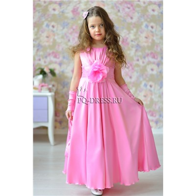 Платье нарядное для девочки "Делия", цвет розовый