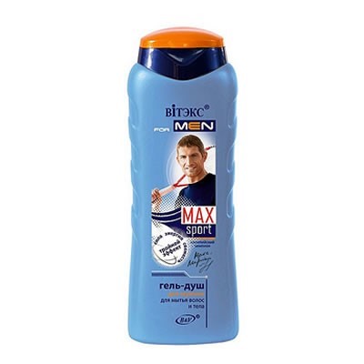 Витэкс Vitex for Men Sport Max For men MAX гель-душ для мытья волос и тела 400 мл