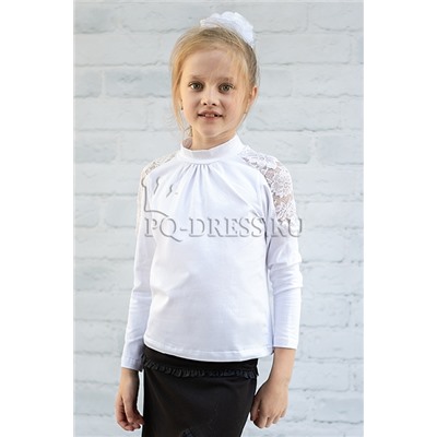 Блузка школьная, арт.901, цвет белый