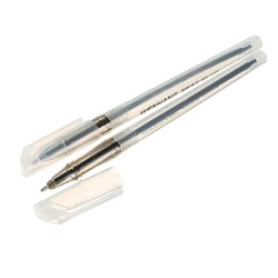 Ручка шариковая, 0.5 мм, стержень чёрный, корпус прозрачный