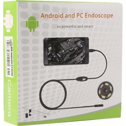 Эндоскоп для Android и ПК USB с камерой 6 LED 7мм оптом
