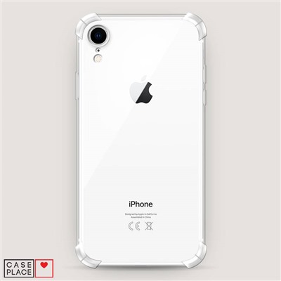 Противоударный силиконовый чехол Прозрачный на iPhone XR (10R)