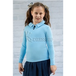 Блузка школьная, арт.891, цвет голубой