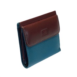 Униальный женский кошелек SoMuch_Premium из мелкозернистой кожи, комбинированный разными цветами.