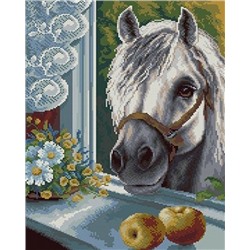 Вышивка крестиком 40х50 Арт. 0153 Конь и яблоки
