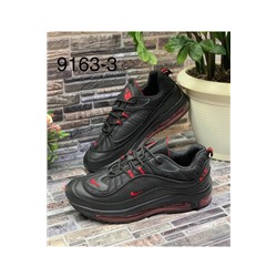 Мужские кроссовки 9163-3 черно-красные