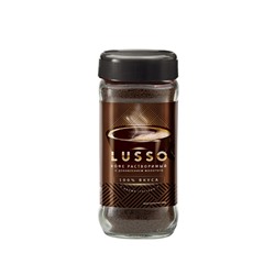Кофе растворимый LUSSO с добавлением молотого 95г (стекло)  кн12