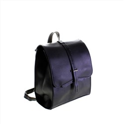 Миниатюрная сумка-рюкзачок Anna Trumen из эко-кожи черного цвета.