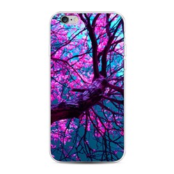 Силиконовый чехол Фиолетовое дерево на iPhone 6S