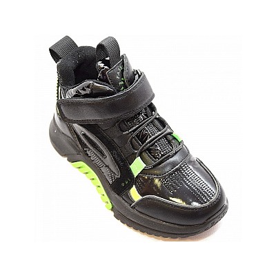 Ботинки С0602-12-1G черн/зел