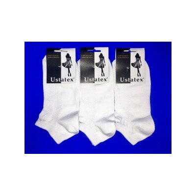 Юста носки женские 2с19 спортивные сетка укороченные Белые