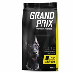 Сухой корм GRAND PRIX для собак крупных пород , с курицей, 12 кг