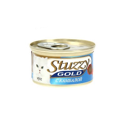 STUZZY GOLD консервы для кошек 85г Мусс, Камбала