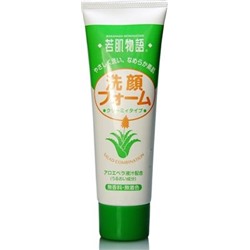 JP/ Wakahada-Monogatari Aloe Cleansing Foam Пенка для умывания с экстрактом Алоэ, 50гр