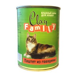 CLAN FAMILY консервы д/кошек 415г паштет из ягненка №28